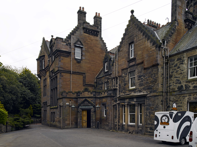 Rear entrance to the Mansion House at Edinburgh Zoo
