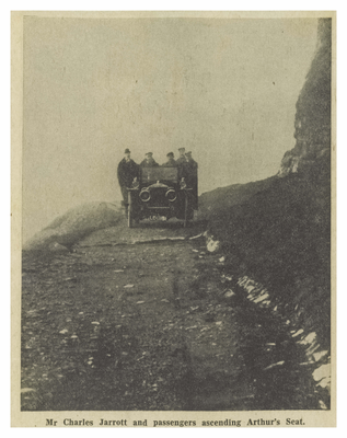 The first motor-car to ascend Arthur's Seat