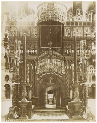 Interior of the Holy Sepulcre with ornaments