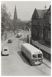 Corporation buses Easter Road 1958
