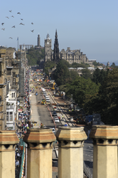 View from the rooftop of Shandwick place looking east