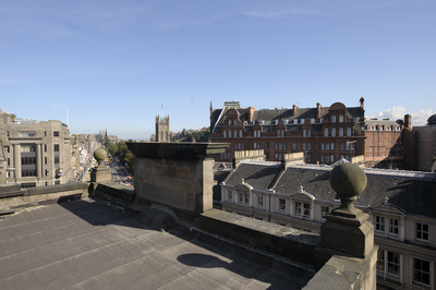 View from Shandwick Place Rooftop along Princes Street
