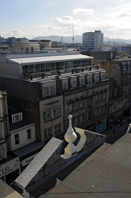 View across rooftops from Shandwick Place