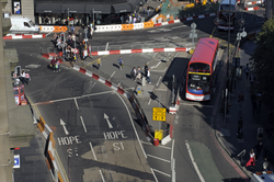 Diversion for tramworks at Hope Street, Shandwick Place