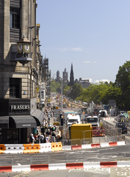 Looking east along Princes Street from Shndwick Place