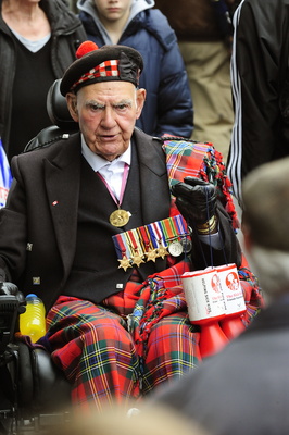 Veteran soldier at the Order of the Thistle Ceremony