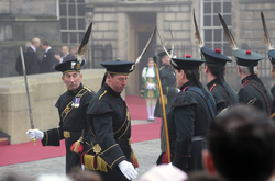 The Royal Company of Archers on parade