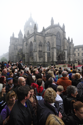 Crowd at St Giles Cathedral