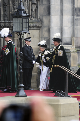 Queen and Duke of Edinburgh at St Giles Cathedral