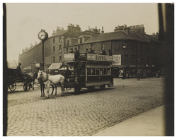 Last day of horse-drawn trams at Tollcross, August 1907
