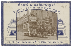 Sacred to the memory of the Leith Horse Car