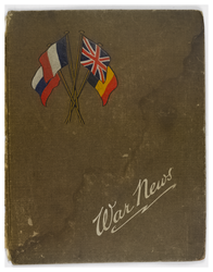 Front cover of  WW1 scrapbook
