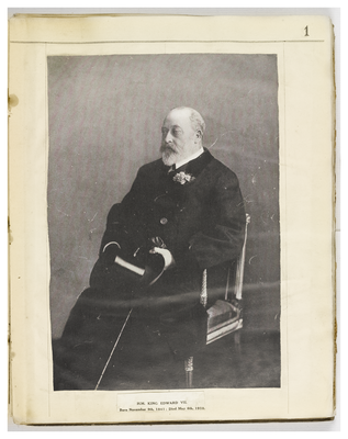 King Edward VII  Nov 9, 1841 - May 6, 1910
