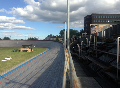 Meadowbank Velodrome and spectators seating
