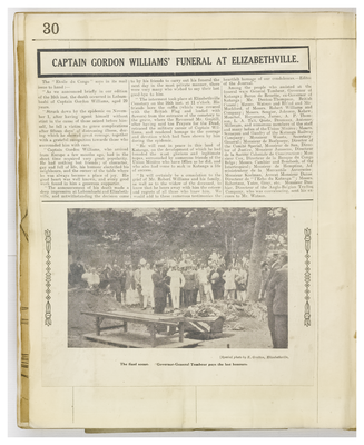 Captain Gordon Williams' Funeral at Elizabethville