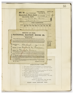 Household meat card; National ration book