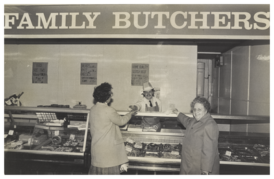Butcher's shop in Wester Hailes Plaza