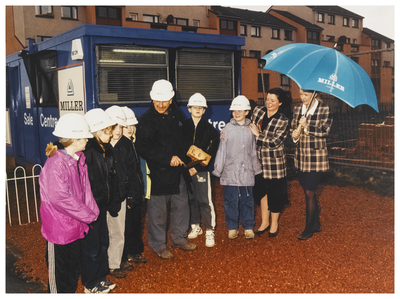 Bricklaying ceremony of Miller Homes in Wester Hailes