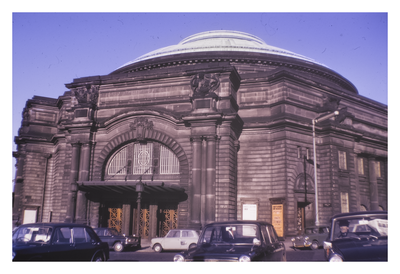 Usher Hall from south-west, Grindley Street entrance