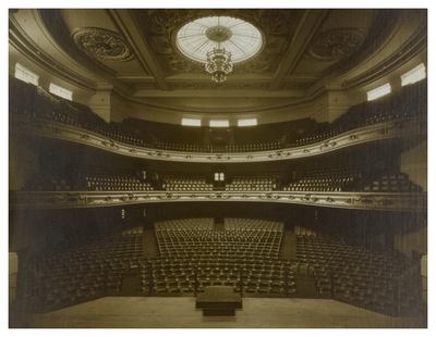 Auditorium viewed from stage, Usher Hall