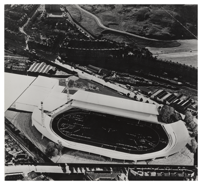 Meadowbank Stadium, architect's model