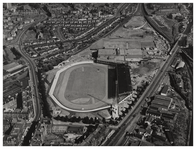 Meadowbank Sports Centre, under construction 1970