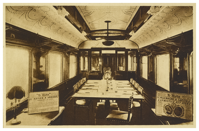 Interior of Foch's railway car