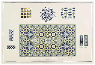 Plate XXXIX. Mosaic dado, Hall of the Ambassadors