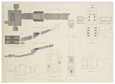 Various plans of Temples, Tombs etc