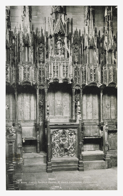 The royal stalls, Thistle Chapel, St Giles 