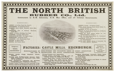 Advertisement for the North British Rubber Co. Ltd