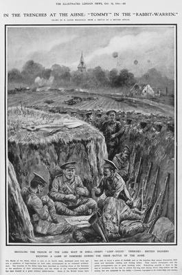 In the trenches at the Aisne