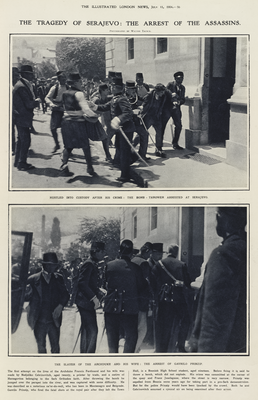 The arrest of Gavrilo Prinzip