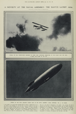 Sea plane and naval dirigible