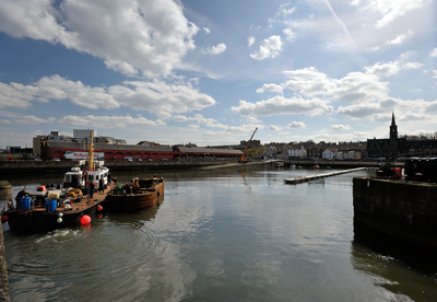 Newhaven Harbour, Marina under construction