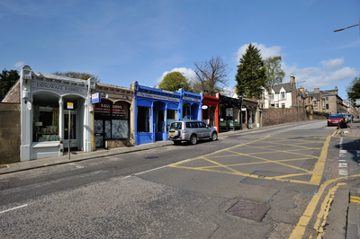 View of shop fronts, Morningside Road, Edinburgh