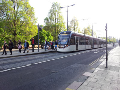 Tram for York Place on Princes Street