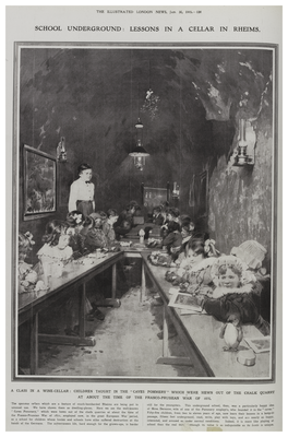 School Underground: Lessons in a cellar in Rheims