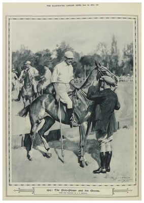 1914 - the polo player and his groom