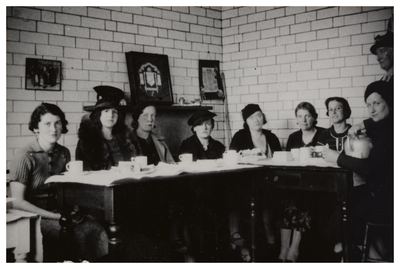 Group of women having tea