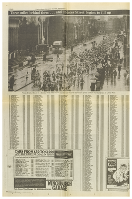 Edinburgh Evening News Marathon Souvenir, 1982