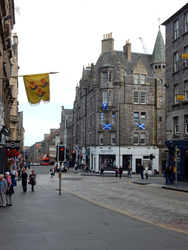 Yes campaign flags, High Street