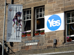 Yes campaign poster, High Street