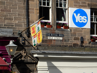 Yes campaign poster,High Street