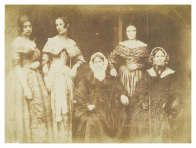 Group of five unidentified women