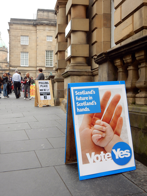 Polling station, George IV Bridge, Edinburgh