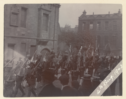 Colonial soldiers in procession in Edinburgh