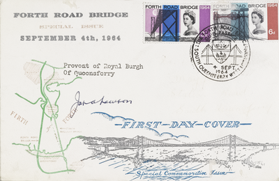 Special envelope for opening of Forth Road Bridge