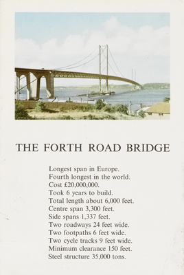 Postcard of the Forth Road Bridge