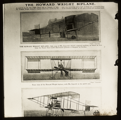 Howard Wright Biplane owned by Thomas Sopwith
